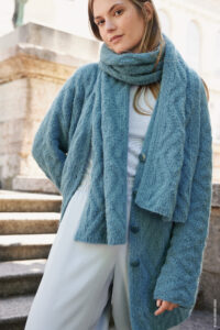 Nebbia Nera – Merino-Alpaka Netzgarn blau